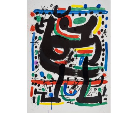 δ Joan Miró (1893-1983)Poster for the Opening of the Mourlot Atelier in New York (Mourlot 444)Lithograph printed in colours, 