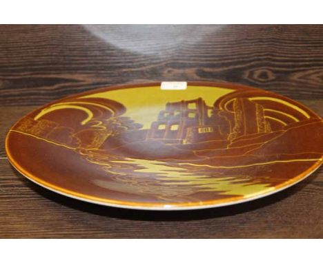 POOLE POTTERY CIRCULAR PLAQUE
pattern AEGEAN, initialled JB, 35cm diameter