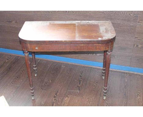 REGENCY MAHOGANY CARD TABLE