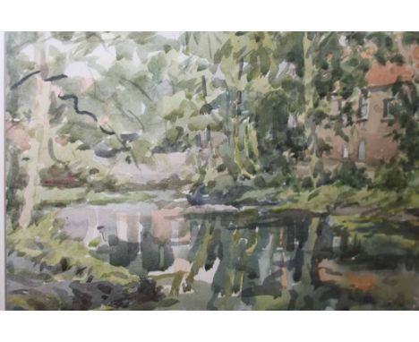 J.S. WEBSTER
BURNHAM OVERY MILL, NORFOLK
watercolour; and a Victorian colour print titled Bench and Bar (2)