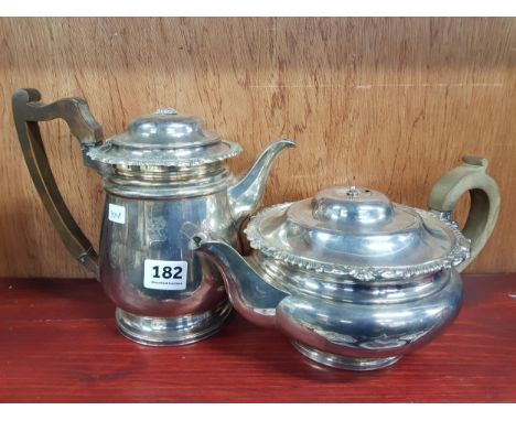 ANTIQUE SILVER PLATE TEA AND COFFEE POT BY MATTHEW BOLTON 