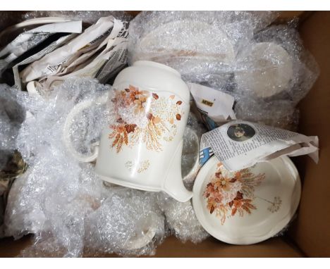 BOX OF POOLE DINNERWARE 