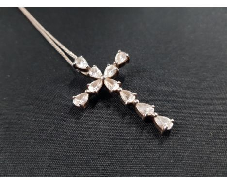 SILVER CROSS ON CHAIN