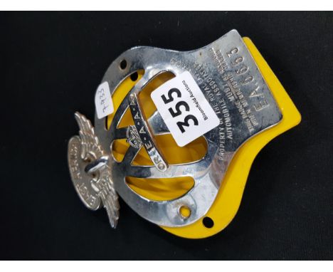 VINTAGE CAR GRILL BADGE - ROYAL EAST AFRICAN AUTOMOBILE ASSOSIATION 