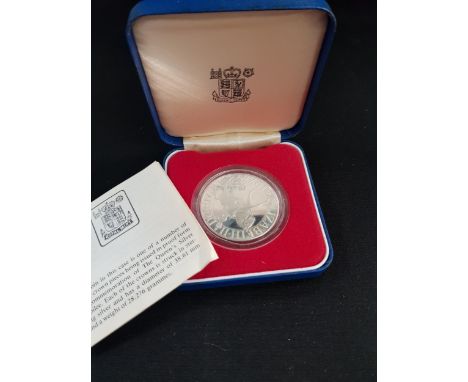 SILVER 1977 COIN CASED AND CERTIFICATE 