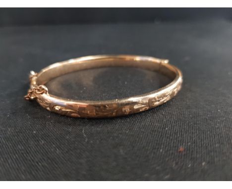9 CARAT ROLLED GOLD BABY BANGLE 