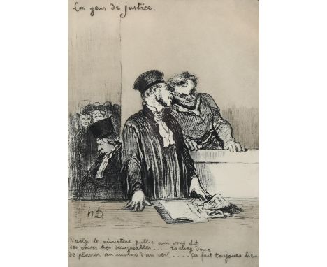 Honore Daumier (1808 - 1879), Les Gens De Justice, limited edition print, signed in pencil from an edition of 500 copies, pla