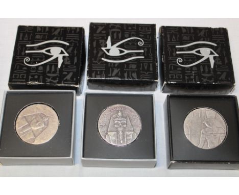 Three Republic of Chad 2017/2018 2 troy oz silver coins, boxed 
