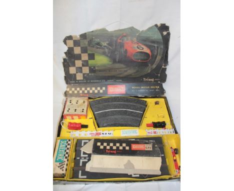 A Tri-ang Scalextric GP1 motor racing set in original box (box af) 