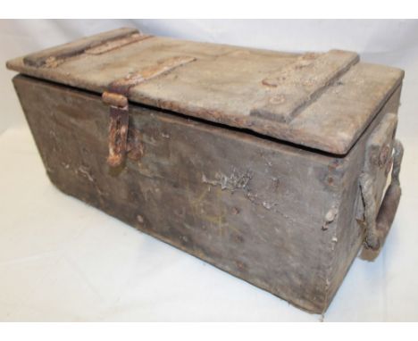 A First War wooden ammunition box 
