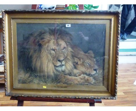 'THE BRITISH LION' PRINT 47CM X 66CM