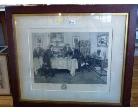 SIGNED PRINT BY W. DENDY SADLER 42CM X 53CM