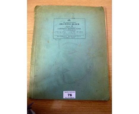 GREEN DRAWING BLOCK WILLY TIRR SKETCH BOOK