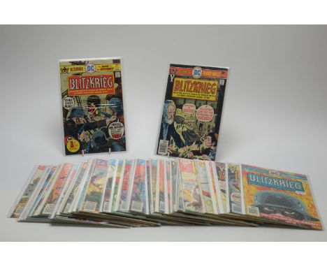 Blitzkrieg, No's. 1-5; Army At War, No. 1; Four-Star Battle Tales, No's. 1, 2, 3, 4 and 5; and sundry issues of Weird War and