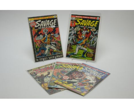 Doc Savage The Man of Bronze, No's. 2, 3, 5, 6 and 8. Cents-only issues.