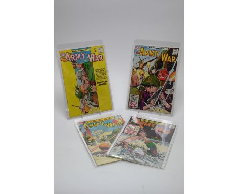 Our Army At War, No's. 135, 142, 146 and 149. Cents-only issues.