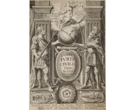 Rechtswissenschaften - - Dionysius (d.i. Denis Godefroy) Gothofredus. Corpus iuris civilis In quatuor Partes distinctum, Dion