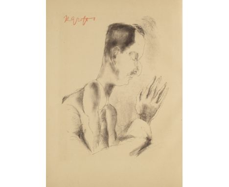 Joachim Ringelnatz. Janmaate. Topplastige Lieder. Mit 1 signierten Orig.-Lithographie von Rudolf Grossmann und 8 signierten k