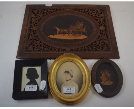 A 19th century oval bust portrait miniature, of a young lady, believed to be Mrs Ann Tucker, watercolour, 12.5 x 9 cm, oval, 