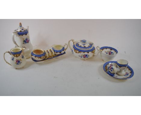 A Paragon part tea and coffee service (a.f.), a pair of decanters (one stopper missing), other ceramics and glass and assorte