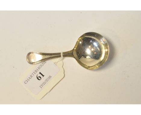 A George III silver caddy spoon, Peter and Anne Bateman, London 1796