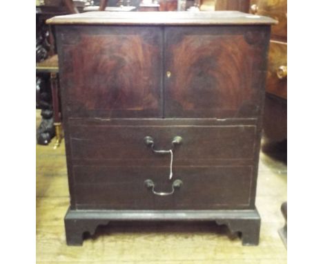 A 19th century mahogany night commode, 65 cm wide