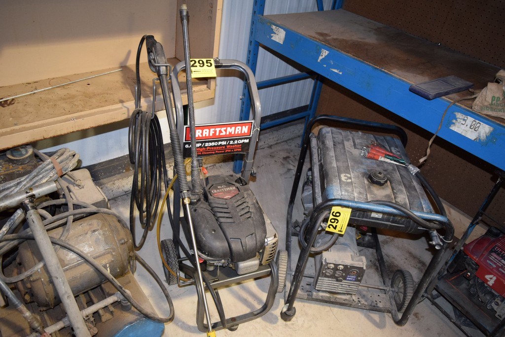 SEARS/CRAFTSMAN MODEL 919.762350 PORTABLE HIGH PRESSURE WASHER S/N