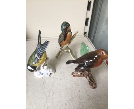 Three Goebel birds 