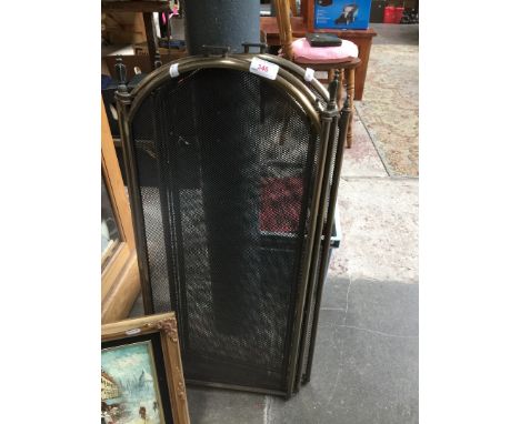 A folding fireguard 