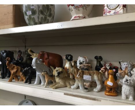 Ceramic and other model animals 