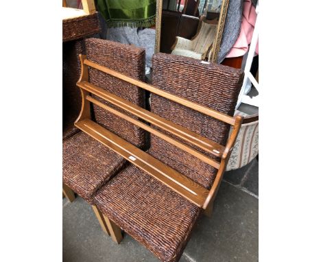 An Ercol plate rack 