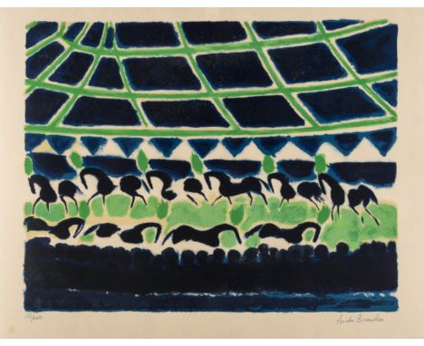δ Andre Brasilier (b.1929) Untitled Lithograph printed in colours, signed and numbered from the edition of 100 in pencil, on 