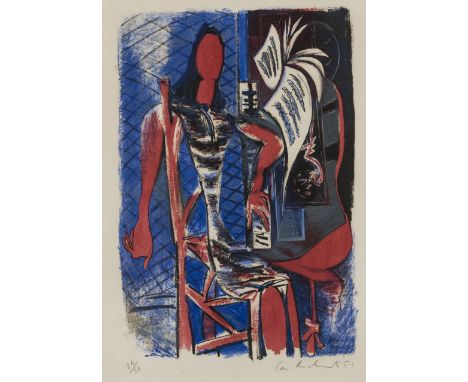 δ Ceri Richards (1903-1971) Baroque Interlude Lithograph printed in colours, 1951, signed, dated and numbered from the editio