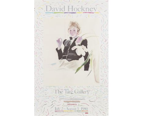 δ David Hockney (b.1937) (after) Celia. Poster for The Tate Gallery Offset lithograph printed in colours, 1980, signed in pen