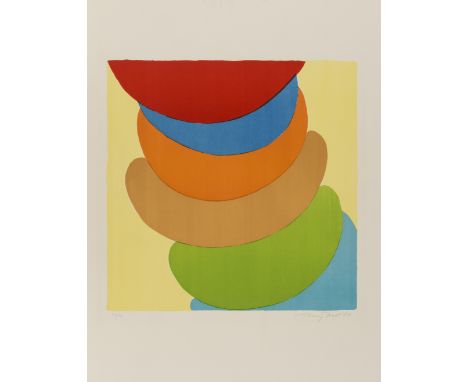 δ Terry Frost (1915-2003) Red, Blue, Orange on Yellow (Kemp 51) Lithograph printed in colours, 1969, signed, dated and number