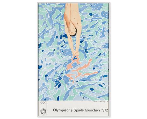 δ David Hockney (b.1937) Poster for Olympische Spiele München Lithograph printed in colours, 1972, published by Edition Olymp