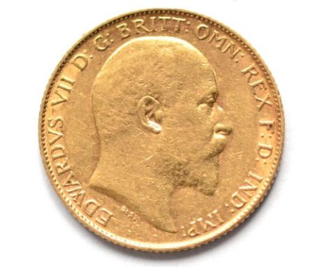 Edward VII Half Sovereign 1903, light contact marks Fine