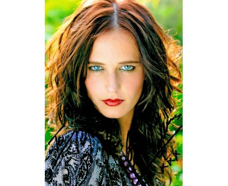 Eva Green signed 8x6 colour photo. Eva Gaëlle Green ( born 6 July 1980) is a French actress and model. The daughter of actres