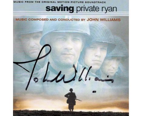 John Williams signed Saving Private Ryan soundtrack CD sleeve disc included. John Towner Williams (born February 8, 1932) is 