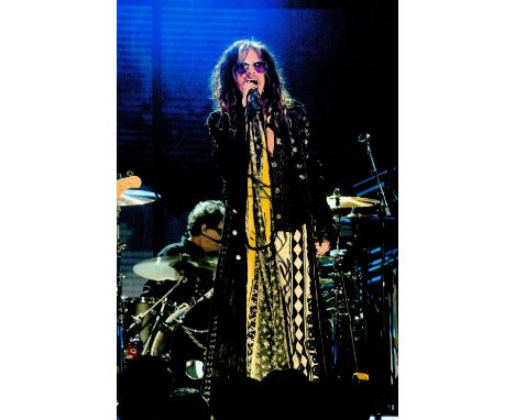 Steven Tyler signed 12x8 colour photo. Steven Victor Tallarico (born March 26, 1948), known professionally as Steven Tyler, i