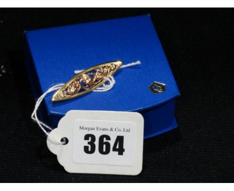 A 9ct Clogau Gold Celtic Design Bar Brooch