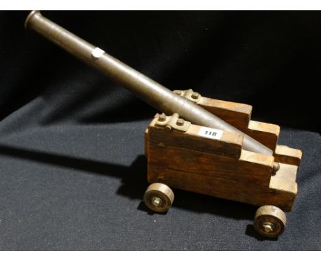 A Model Cannon Incorporating Timber from HMS Conway