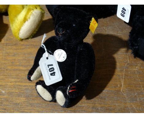 A Small Size Contemporary Black Steiff  Bear