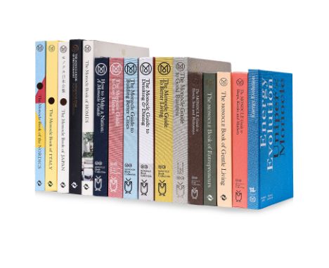 MONOCLE TRAVEL BOOKS
COMPRISING:
The Monocle Book of Italy, Tyler Brûlé et al., Monocle and Thames & Hudson, Ltd., London 202