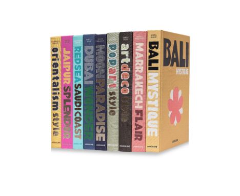 ASSOULINE TRAVEL BOOKS (1/7)
COMPRISING: 
Art Deco Style, Jared Goss, Assouline Publishing, New York 2021
Bali Mystique, Elor