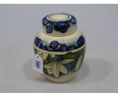 Moorcroft first quality 'June Berry' ginger jar, designed by Anji Davenport