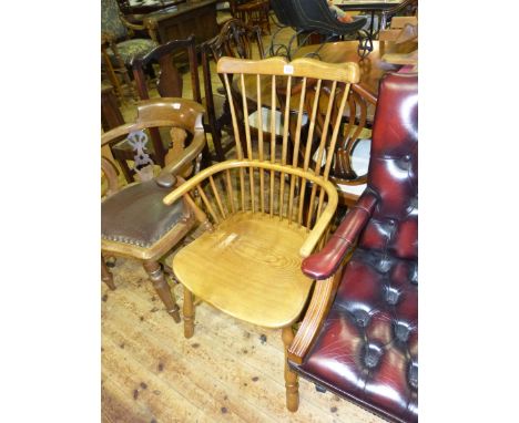 Windsor stick back elbow chair