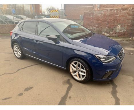 2018 SEAT Ibiza 1.0 TSI 95 FR (EZ) 5-Door, Mediterranean Blue, Petrol, Manual, Start/Stop, Registration Number NA68 UPH, Mile