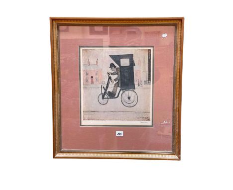 LS Lowry, The Contraption, framed print signed in pencil in the margin, 62cm by 57cm including frame *ARR (Artists Resale Roy