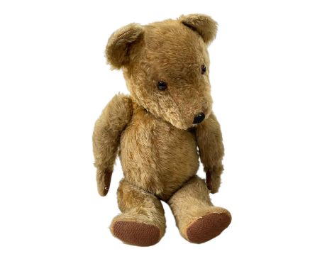 Vintage teddy bear, 58cm height.